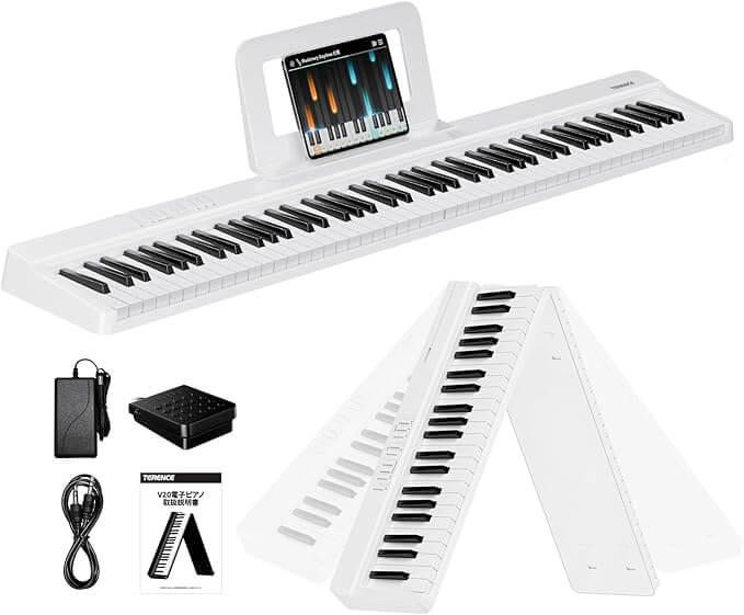 Piano digitale pieghevole a 88 tasti
