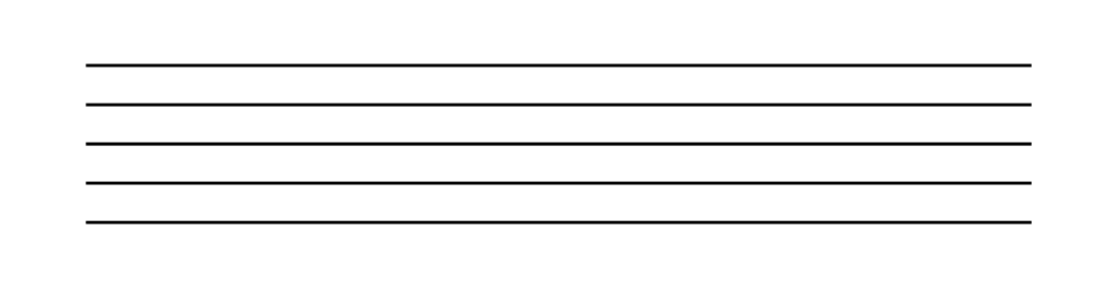 ピアノ楽譜の5線譜