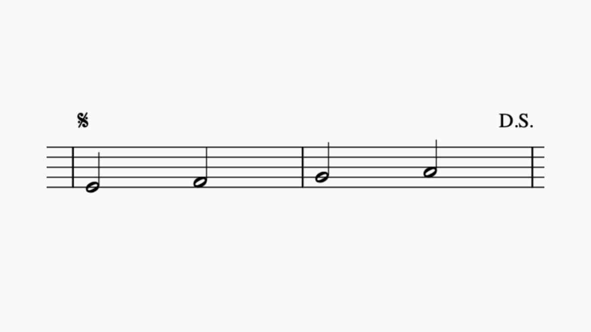 Ds. Sign D.S. (Dal Segno) Explained: How to Read This Piano Notation! (D.S. al ...